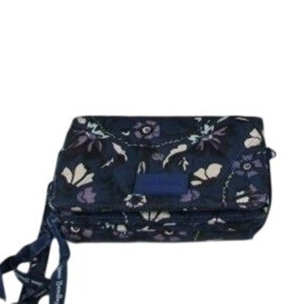 Vera Bradley Ultralight RFID 3-in-1 Crossbody Bag Fleur Medallion Navy Blue